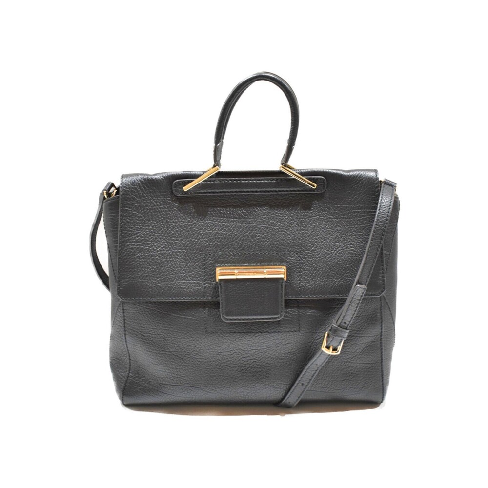 FURLA Artesia Bag Black Leather Handbag Shoulder